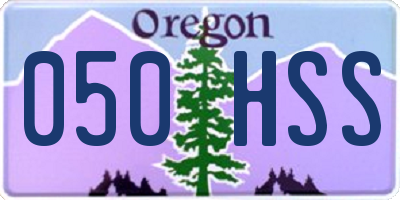 OR license plate 050HSS