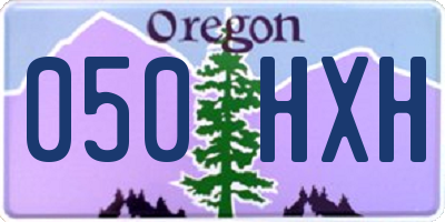 OR license plate 050HXH