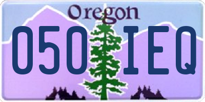 OR license plate 050IEQ