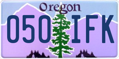 OR license plate 050IFK