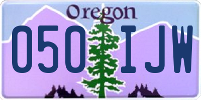 OR license plate 050IJW