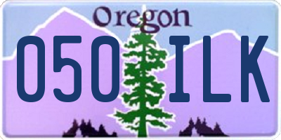 OR license plate 050ILK