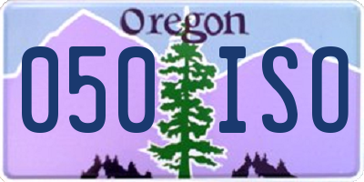 OR license plate 050ISO