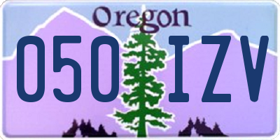OR license plate 050IZV