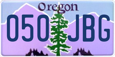OR license plate 050JBG