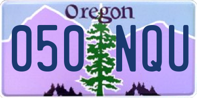 OR license plate 050NQU