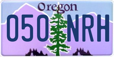 OR license plate 050NRH