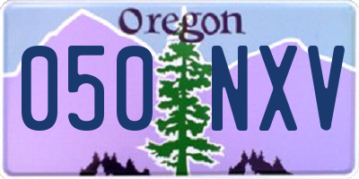 OR license plate 050NXV