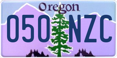 OR license plate 050NZC