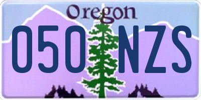 OR license plate 050NZS