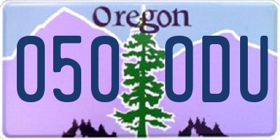 OR license plate 050ODU