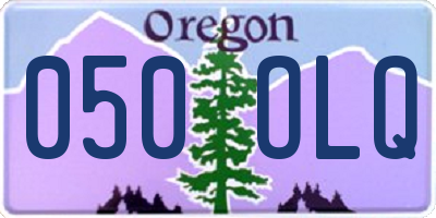 OR license plate 050OLQ