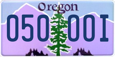 OR license plate 050OOI