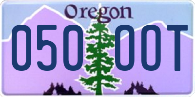 OR license plate 050OOT