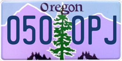 OR license plate 050OPJ