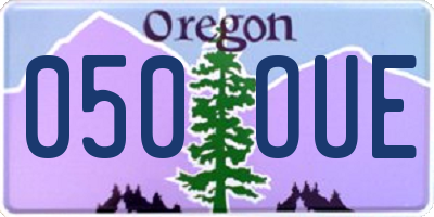 OR license plate 050OUE