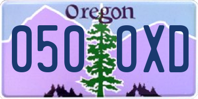 OR license plate 050OXD