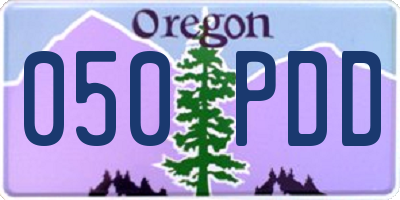 OR license plate 050PDD