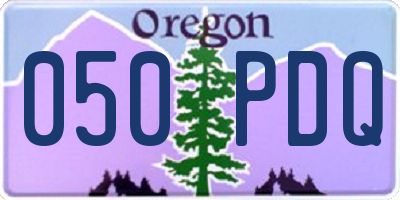 OR license plate 050PDQ