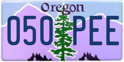 OR license plate 050PEE
