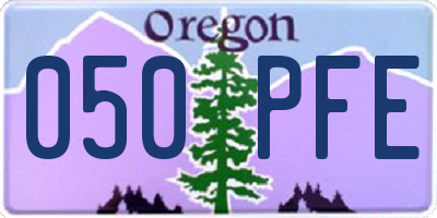 OR license plate 050PFE