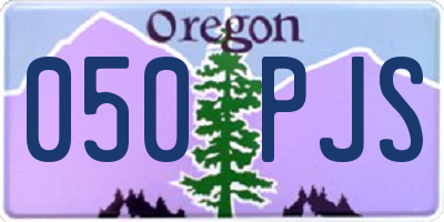OR license plate 050PJS
