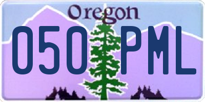 OR license plate 050PML