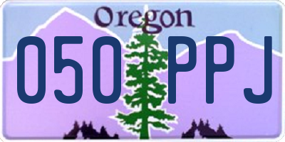 OR license plate 050PPJ