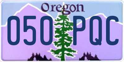 OR license plate 050PQC
