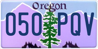 OR license plate 050PQV