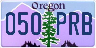 OR license plate 050PRB
