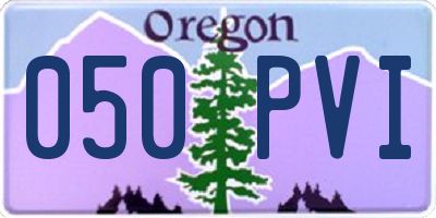OR license plate 050PVI
