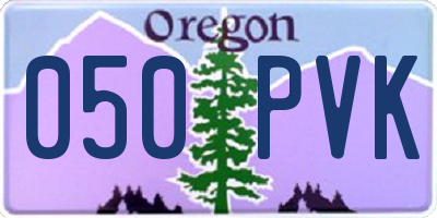 OR license plate 050PVK
