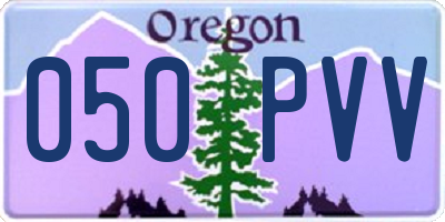 OR license plate 050PVV