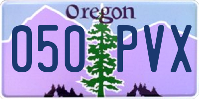 OR license plate 050PVX