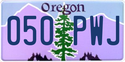 OR license plate 050PWJ