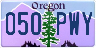 OR license plate 050PWY