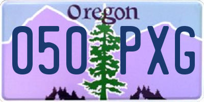OR license plate 050PXG