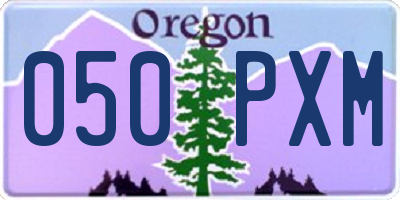OR license plate 050PXM