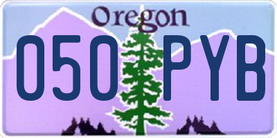 OR license plate 050PYB