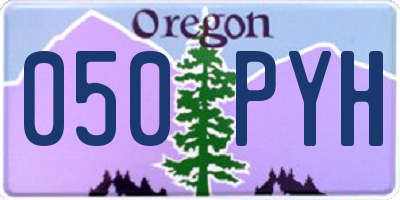 OR license plate 050PYH