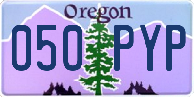 OR license plate 050PYP
