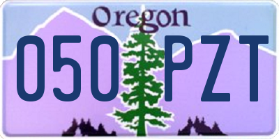 OR license plate 050PZT