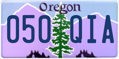 OR license plate 050QIA