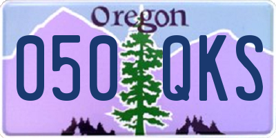 OR license plate 050QKS