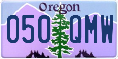 OR license plate 050QMW