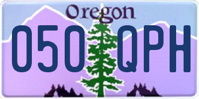 OR license plate 050QPH