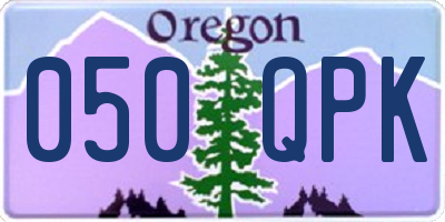 OR license plate 050QPK
