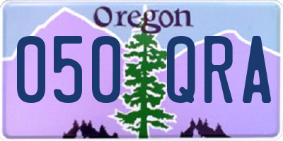 OR license plate 050QRA