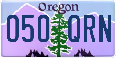 OR license plate 050QRN